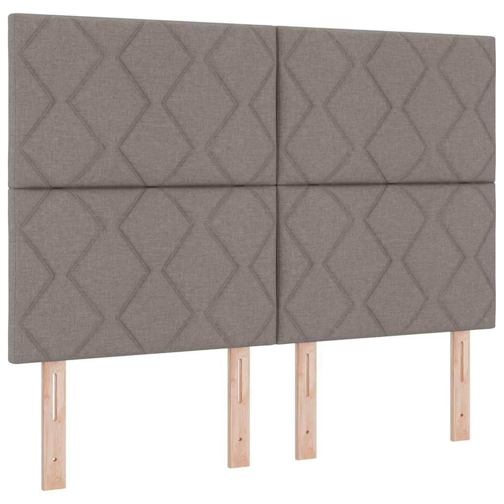 Cabecero de cama color topo de 160 cm de tela de pino de madera maciza de pino ajustable altura 118/128 cm diseño moderno robusto cabecero de cama para dormitorio juvenil habitación de