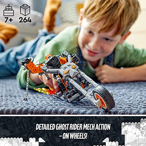 Lego Marvel Ghost Rider Mech & Bike 76245, Buildable Motorbike Toy With Movable Action Figure, Super Hero Building Set, Gift For Kids, Boys And Girls 7 Plus Years Old #TOP1