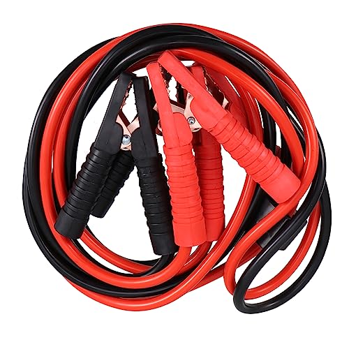 Luxshiny 3m Cavo Di Emergenza in Rame e Alluminio Cavo Di Alimentazione Per Batteria Auto Da Resistente Freddo e Caldo Leggero e Pratico Per Auto Moto Camion e Veicoli Elettrici