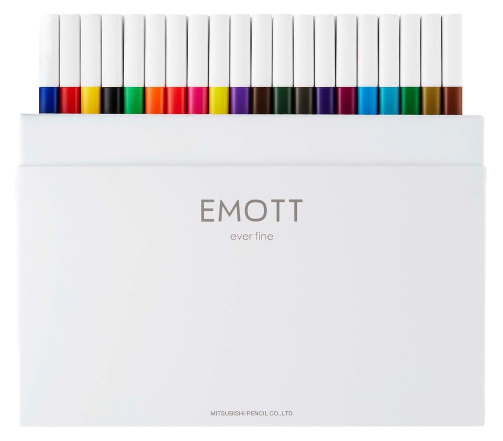 Amazon.co.jp: 三菱鉛筆 水性ペン EMOTT エモット 40色 PEMSY40C