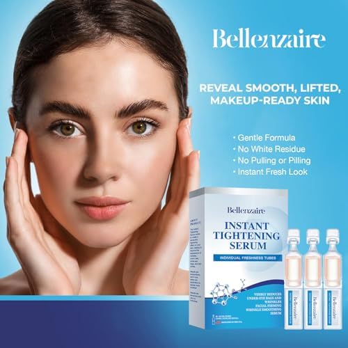 Instant Under-Eye Tightening Serum – Removes Eye Bags, Puffiness, Wrinkles & Dark Circles; Temporary Firming & Lifting Treatment Cream, 20 Tubes (0.5 ml Each)