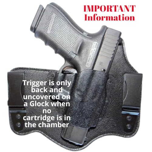 DTOM Ultimate Tuck IWB (Inside The Waistband) Hybrid Holster - RH, Black, fits Glk 17, 19, 26, 22, 23, 27 - Thumbnail 3