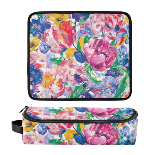 Bolsa de viaje para herramientas de pelo con tapete resistente al calor miniatura 3