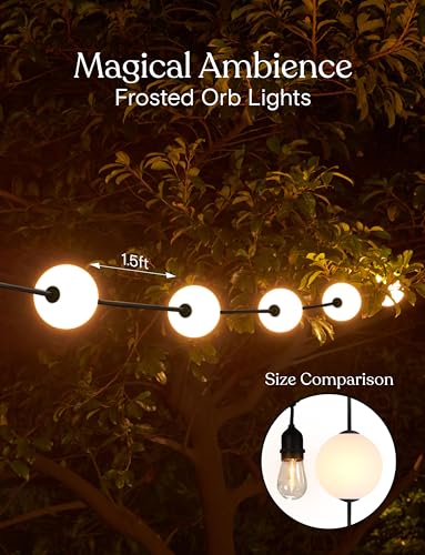 Brightech Bundle: 30ft Plug in Orb String Light miniatura 5