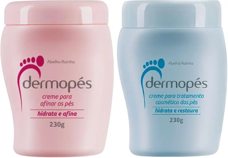 Kit Creme Dermopés Restaura e Afina Spa dos Pés Abelha Rainha 230g Cada