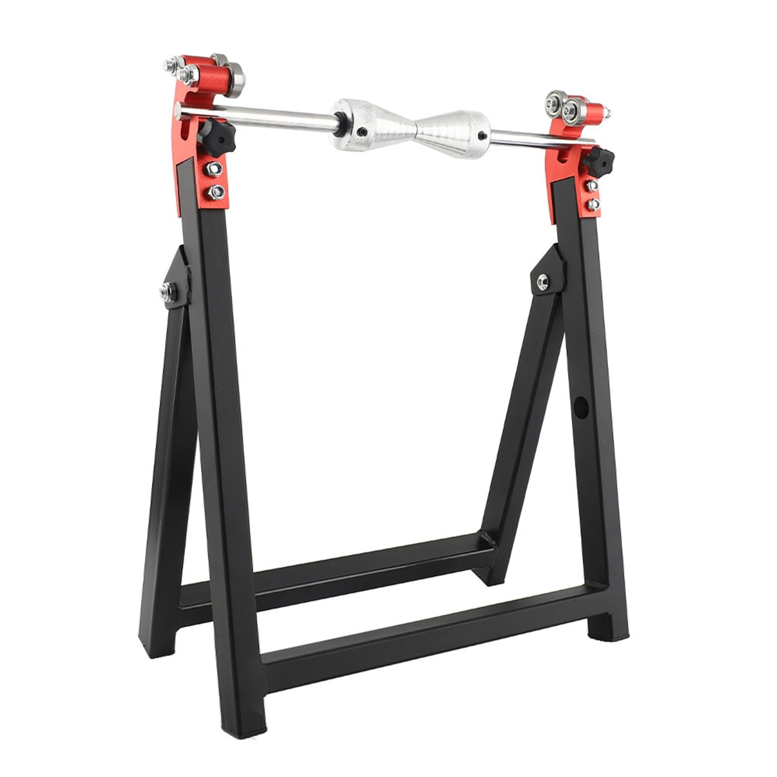 Soporte de Nivelación Portátil para Equilibrador Estático de Ruedas de Motocicleta de 5 "* 23" con Diseño Plegable, Ideal para Equilibrar y Calar Neumáticos, Material de Acero