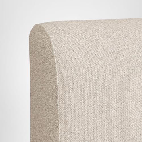 Nectar Upholstered Headboard - Queen - Linen - Attachable to Bamboo Bed Frame (Sold Seperately) - Easy Tool Free Set Up - Contemporary and Durable