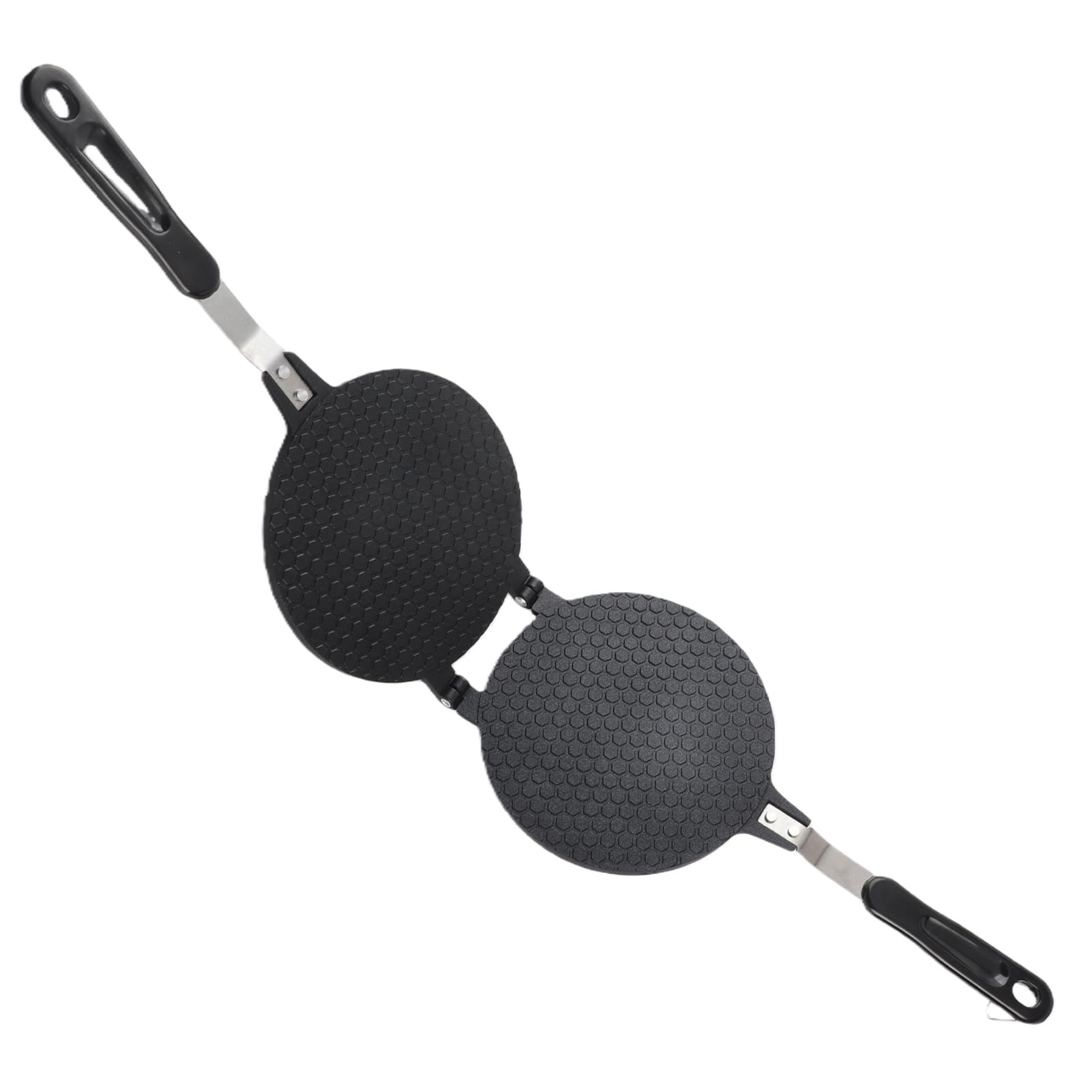 Gaufrier de Cornet, Cône de Gaufres Antiadhésif à Gaz Cuisinière Gaufrier de Cornet en Aluminium Moule Outil de Cuisson de Pain d'Oeufs de Baker.
