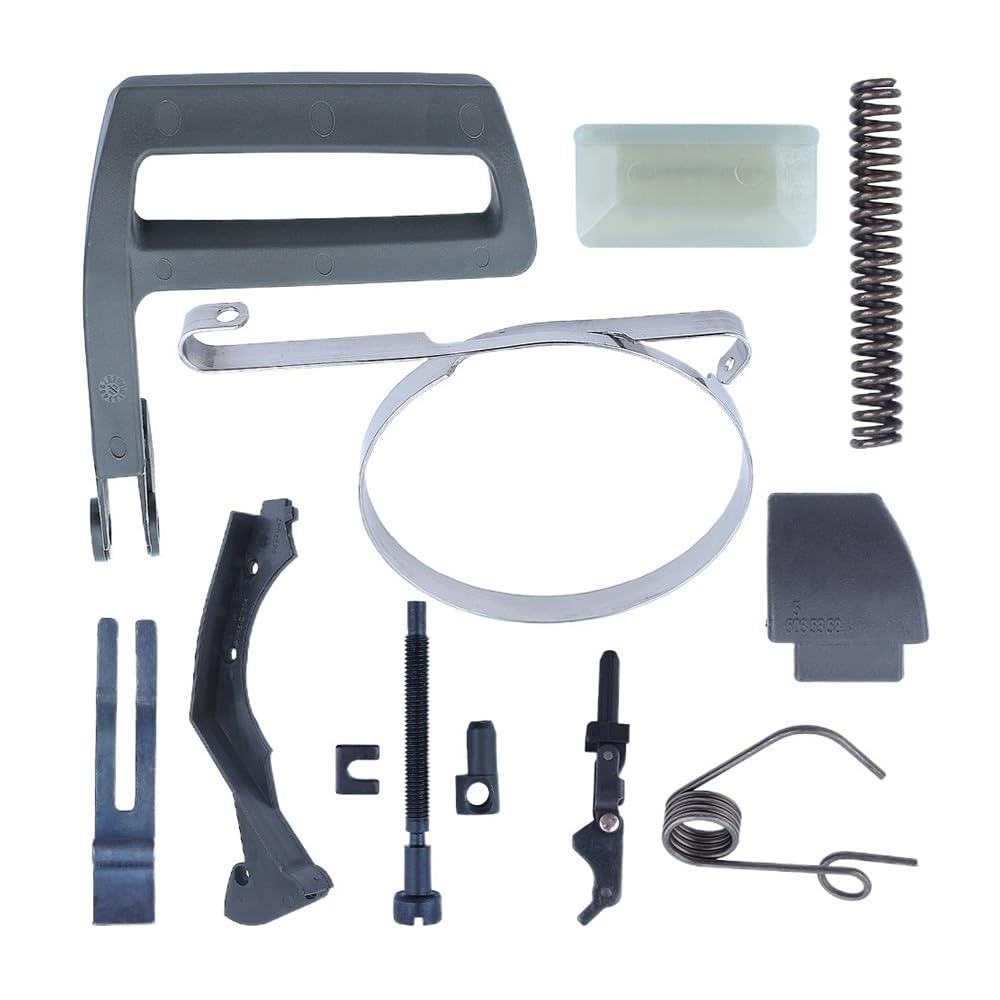 Kit de Receptor Tensor de Banda Protectora de Mango de Freno de Cadena Apto for Motosierra Husqvarna 266 268 272