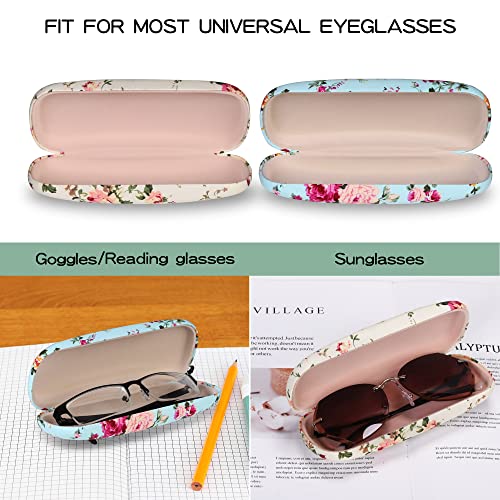 Molshine 2 Pezzi Custodia per Occhiali Floreale in...