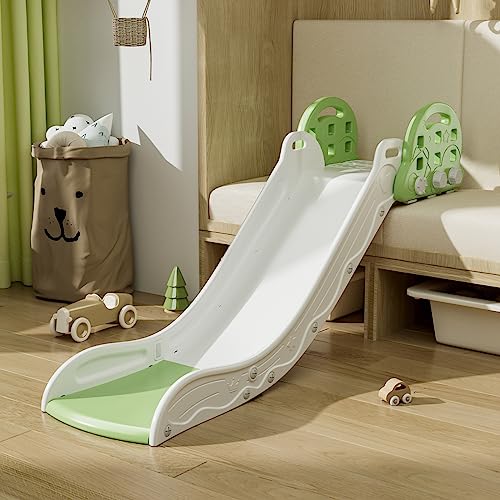 Kids Slide for Bed Couch Sofa Stairs Sofa Slides for Kids Indoor Toddler Slide Plastic Indoor Slide Toy Easy to Assemble Store (Green)