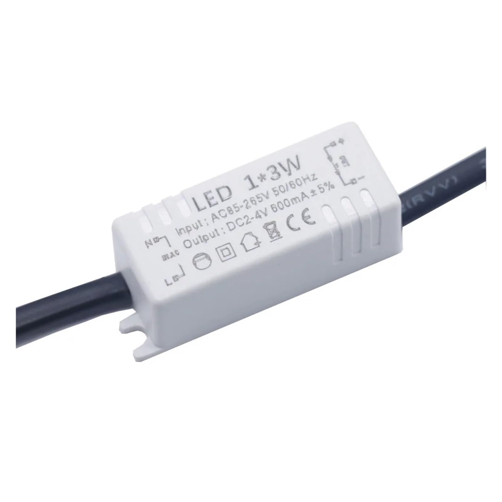Pilote de LED anti-scintillement pour diode transformateur éclairage DC2-4V 600mA mini