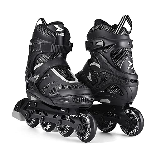 Patins Preto/cinza Inline Regulavel Tamanho 33-36 M - Es308