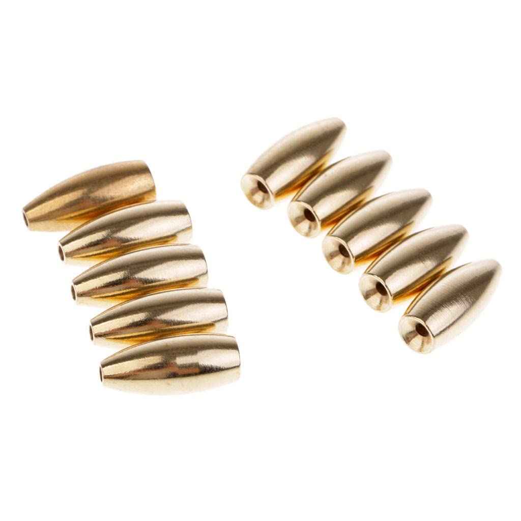 bnf® 10Pcs Brass Weights Drop Shot Slider Sea Fishing Tackle Snag Sinkers 5g | Fishing | Terminal Tackle | Sinkers & Weights-image-7