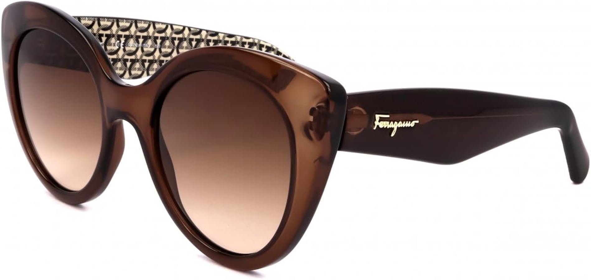 Amazon.com: Salvatore Ferragamo Sunglasses Cat Eye Full Rim