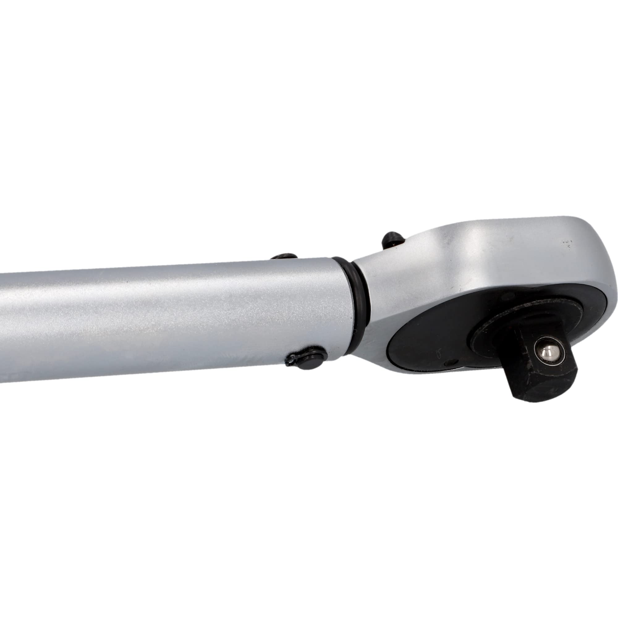 KEINEMARKE 10799 klucz dynamometryczny, regulowany od 40 do 210 Nm, napęd 1/2" czworokątny, z przedłużeniem i nasadkami 17 mm i 19 mm, srebrny/czerwony