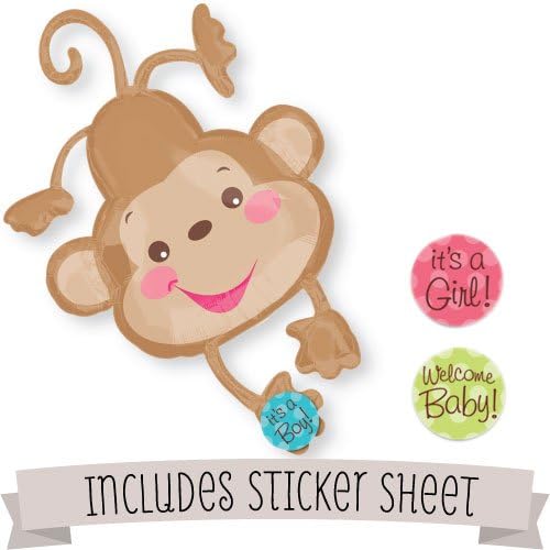 Miniatura 2 de ¡Es un niño! Kit de globos de mono