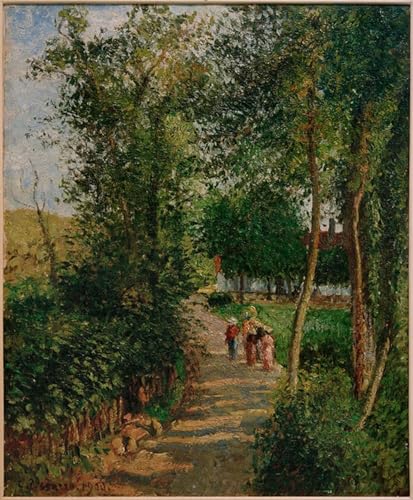 Tableau Pissarro Route de Berneval : une Décoration Murale Vintage Sublime