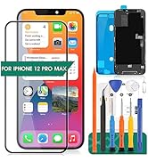Amazon.com: for iPhone 12 Pro Max Screen Replacement A2411 3D