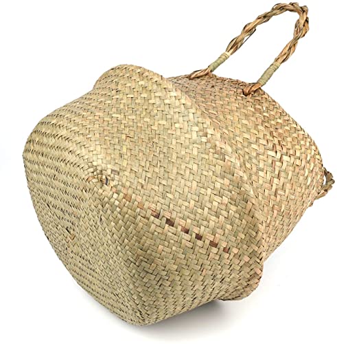 Lawei - Set di 2 cestini portaoggetti in vimini di...