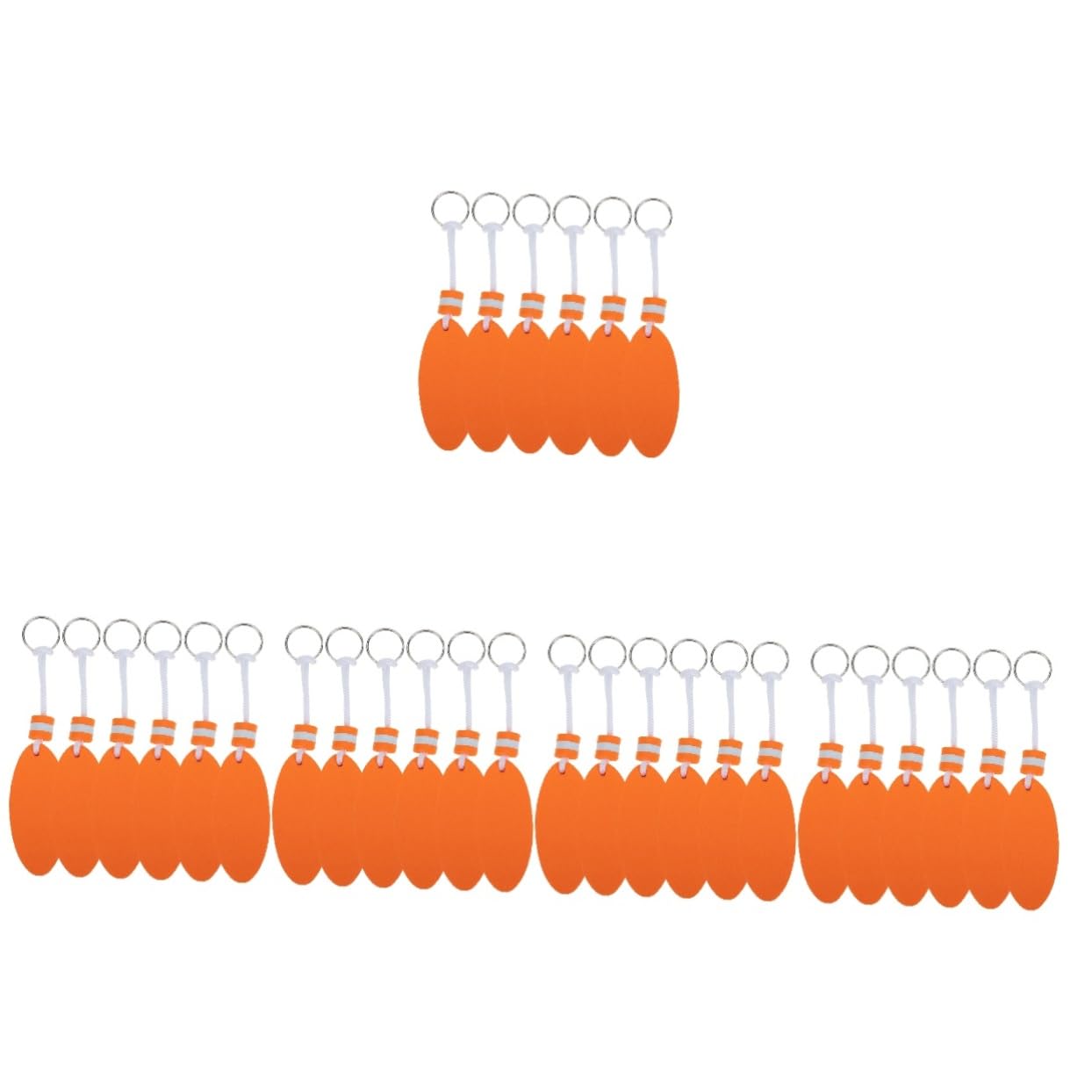 5 Set Di Portachiavi Galleggianti in Materiale Eva Portachiavi Luminosi Per Sport Acquatici Portachiavi Da Viaggio Robusti E Facili Da Trasportare 6 Pezzi * 5