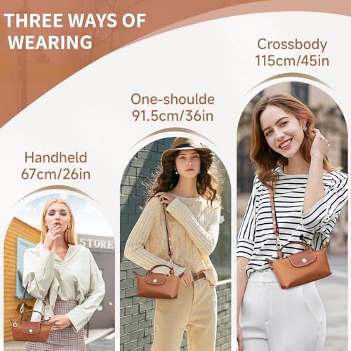 Image of Leather Purse Strap Replacement, Three-speed Adjustment Handbag Crossbody Shoulder Strap Kit for XSmall Tote Bag Women