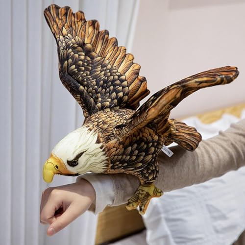 Image of Bald Eagle 28 CM Soft Toys for Kids | Plush Soft Toys for Baby Boys and Girls| Best Gift | Bald Eagle Soft Toy for Kids -Multicolor 28 CM Long