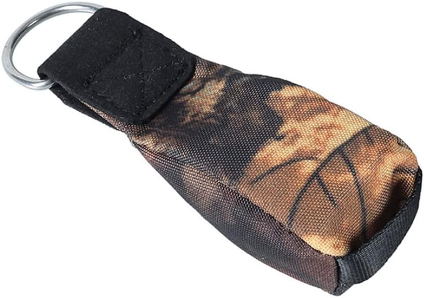 Throw Weight Bag Safety Rope Throwing Bag Outdoor Sports Arborist Tree Rock Climbing Spelunking Stainless Steel Throwing Bag Camouflage Throwing Rope Bag