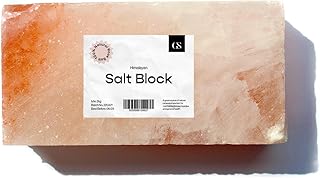 GS Equestrian Pure Himalayan Salt Block for Horses - 84+ Natural Minerals, Electrolyte Support, Hydration, and Digestion Aid - 2kg