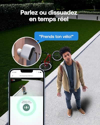 Caméra de surveillance extérieure Arlo Essential 3 2K vision couleur - 8