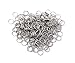 Honbay 200pcs 12mm Nickel Plated Metal Split Rings Crystal Curtain Connect Rings, Key Rings, Earring Necklace Jewelry Making Accessories
