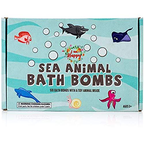 Kids Bath Bombs with Surprise Inside: Sea Animal Toys Inside, Great Bath Bombs