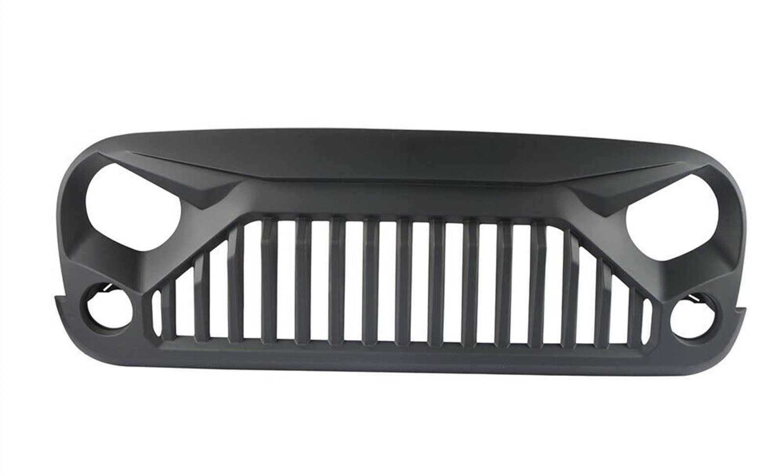 Front Grill Car ABS Black Angry Bird Style Grill Grille Guard For Jeep For Wrangler For JK For JKU 2007-2018 Grille Front