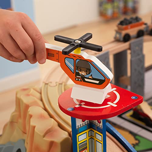 Kidkraft 17935 Metropolis Wooden Train Set & Table thumb #3