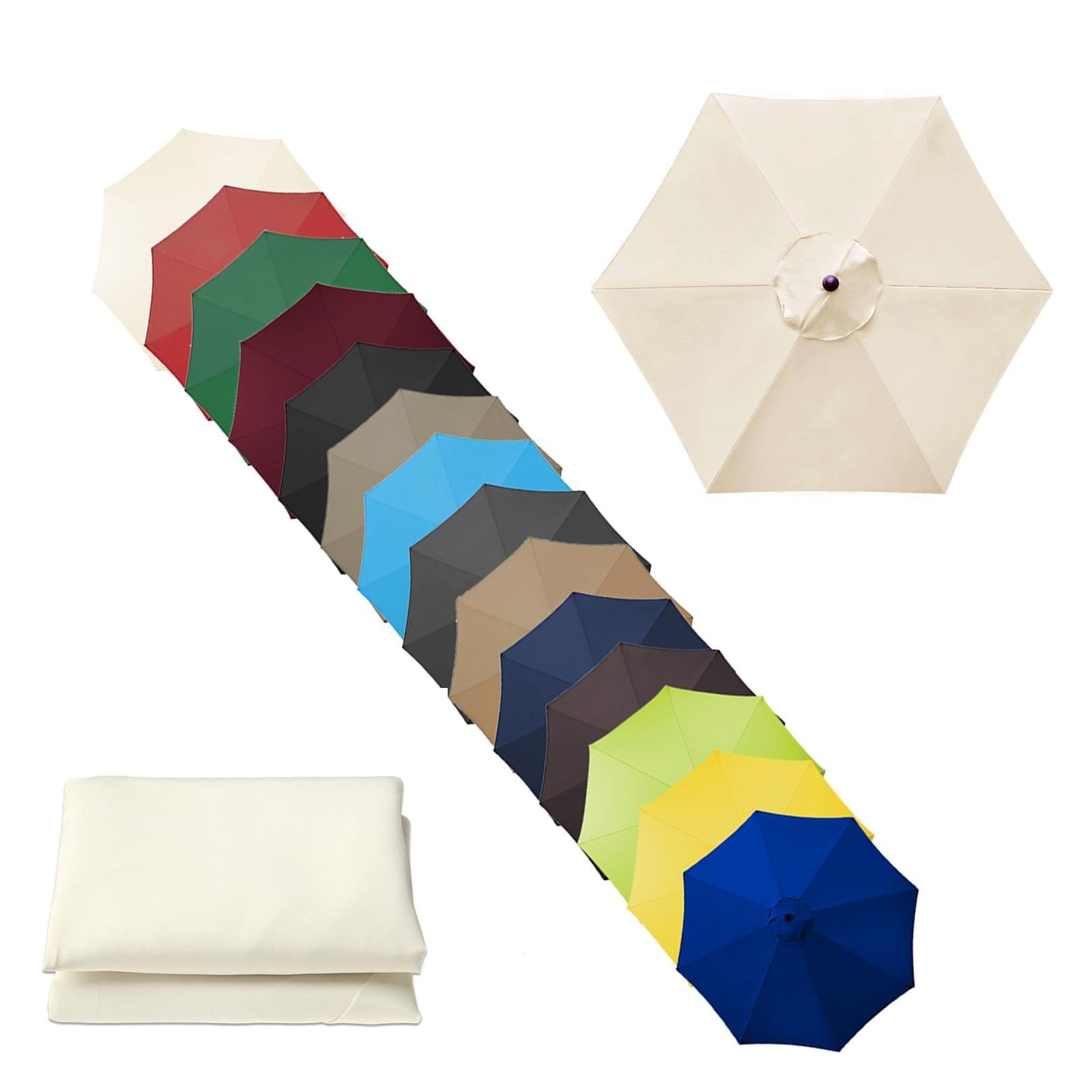 Replacement Canopy Patio Umbrella - Umbrella Canopy Cloth Replacement Top Canopy for Umbrella