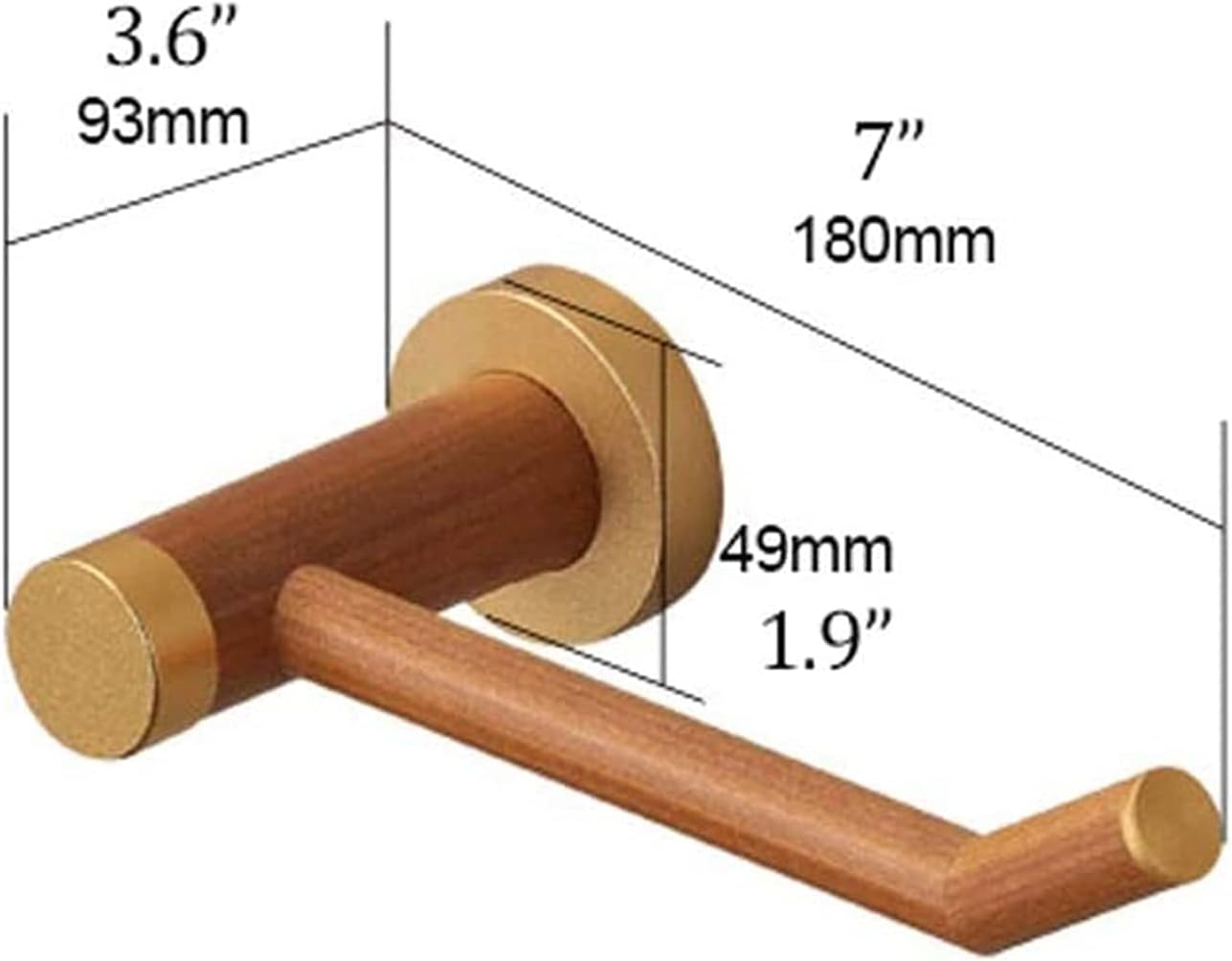 Toilet Paper Holders Toilet Paper Holders Wall Mount Tissue Holder Paper Roll Holder with Metal Tube Support Inside Bathroom Tissue Roll Dispenser Bathroom Toilet Paper Holder (Color : B)