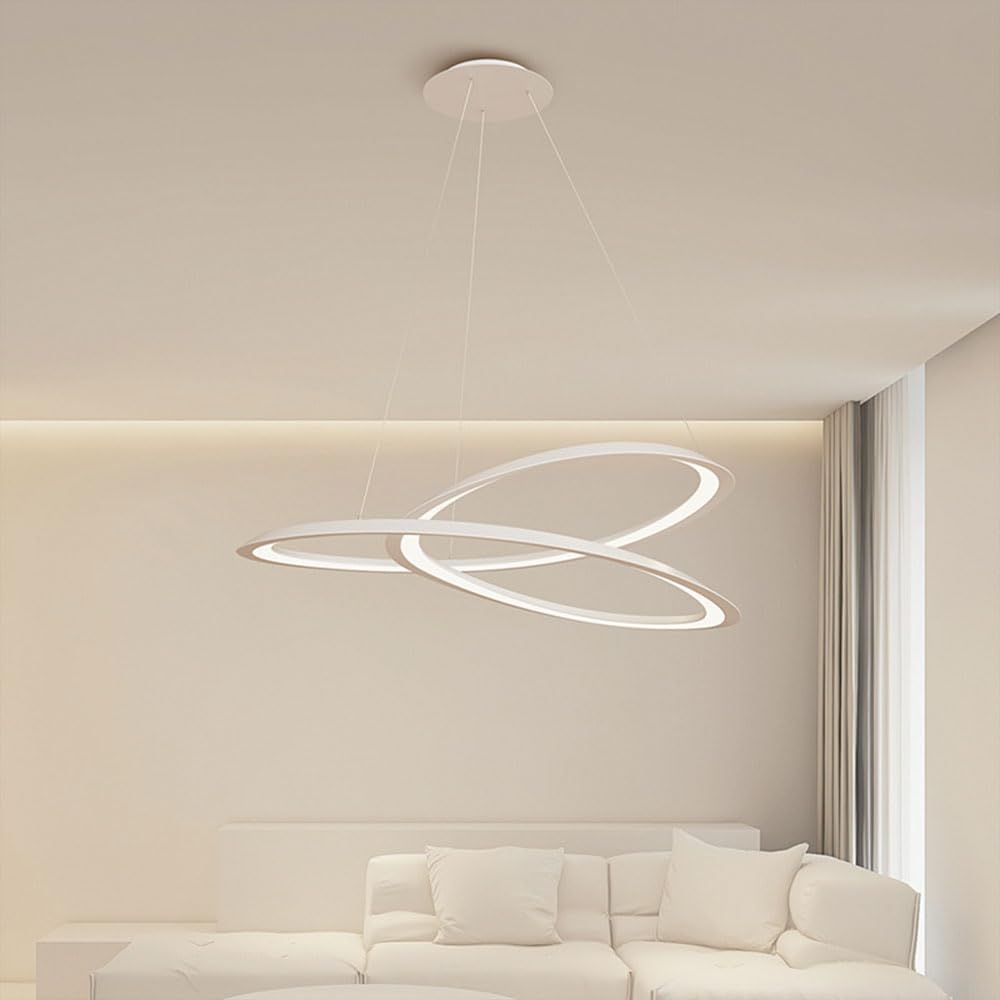 Éclairage de suspension créatif LED à intensité variable moderne