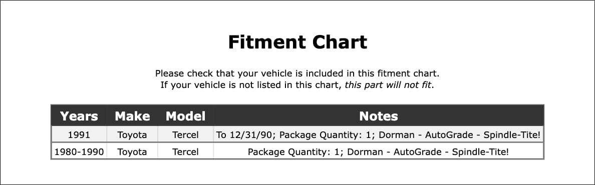 Front Spindle Lock Nut Kit Compatible With Toyota Tercel 1991 1990 1989 1988 1987 1986 1985 1984 1983 1982 1981 1980 P-3863178