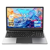 16-inch Laptop Computer, 8GB DDR 256GB SSD Expandable to 1TB,Ordinateur Portable with Win11, AMD A9 9400 up to 3.2 GHz, Numpad, 9000mAh Battery, USB3.0, WiFi5, BT5.0, Webcam, Type-C, Slim Laptops
