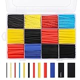 MATERIALES DE ALTA CALIDAD -- Nuestro conjunto de tubos termocontraíbles está hecho de poliolefina de pared delgada, ignífuga y flexible. Con su función de reducción rápida, es capaz de cubrir todos los calibres de cable necesarios para pasatiempos, bricolaje y muchas otras aplicaciones profesionales.