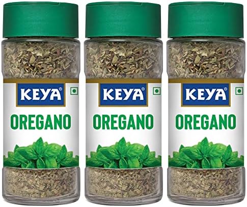 Keya Oregano | Freeze Dried | Seasoning For Pizza, Pasta, Marinades And Soups | No Artificial Flavours And Colours | Sprinkler |15g | Pack of 3