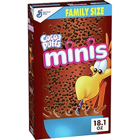 Cocoa Puffs Minis Chocolatey Breakfast Cereal, Made with Whole Grain, Family Size, 18.1 oz Cover