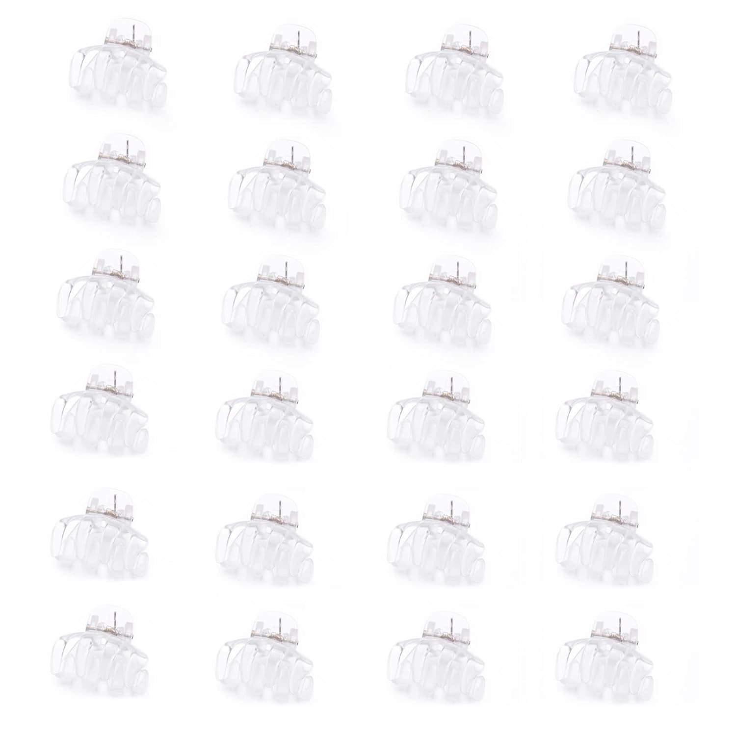 Cobahom 24 Pack Small Hair Claw Clips 1.2 Inch Plastic
