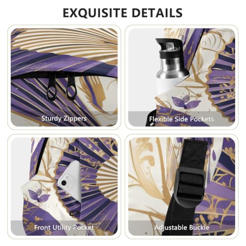 Sac à dos randonnée extérieure Art D'or portable violet léger