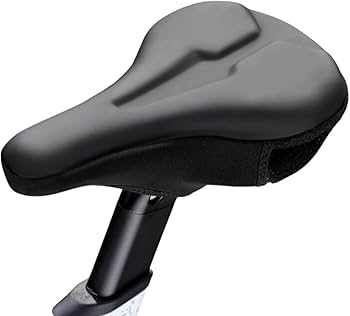 West Biking Gel Selle Vélo - Housse Cuir PU Padded Waterproof (Noir)