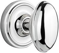 Vista 3 de Nostalgic Warehouse - Roseta clásica con pomo de puerta Homestead, maniquí individual, latón pulido