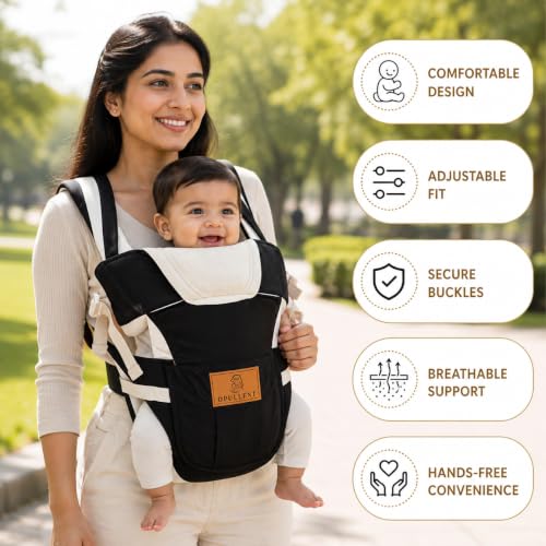 Image of Baby Carrier, Black, Pack of-2