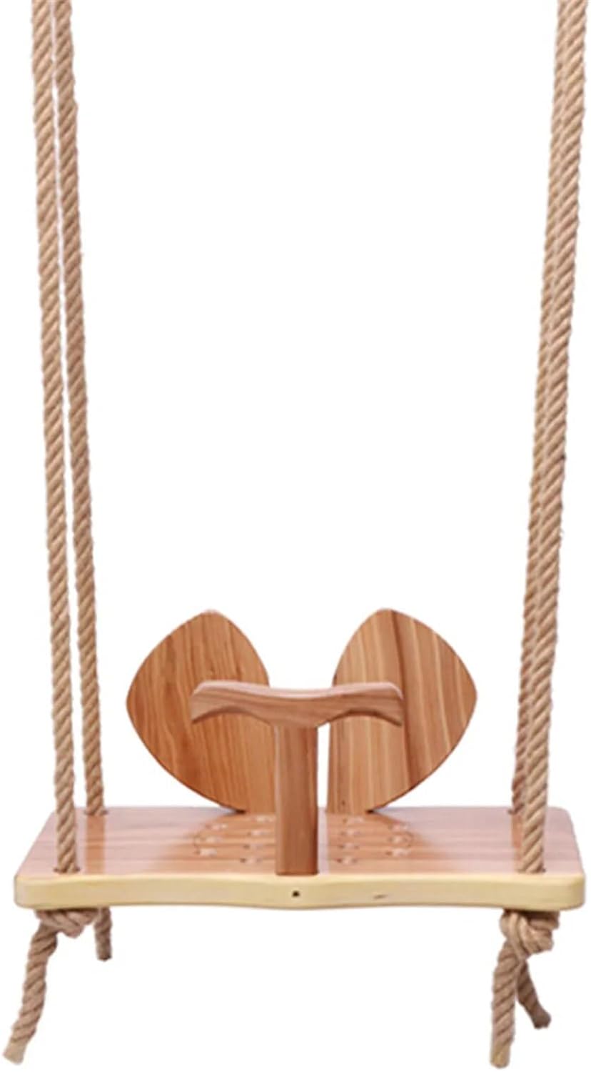 Swings Seats Swing Chair Wood Ear Swing Smooth Novel Hanging Children Rocker Toy Outdoor Indoor Swing Play Set Swings