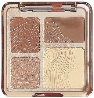 Paleta de contorno facial 4 en 1, tonos mate ...