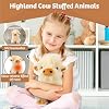Marysun Microwavable Highland Cow Stuffed Animal - Weighted Stuffed Animal Plush, Heating Pad, Cozy Gift for Girls|Women|Kids|Elderly People, 9.8in, 1.65lb